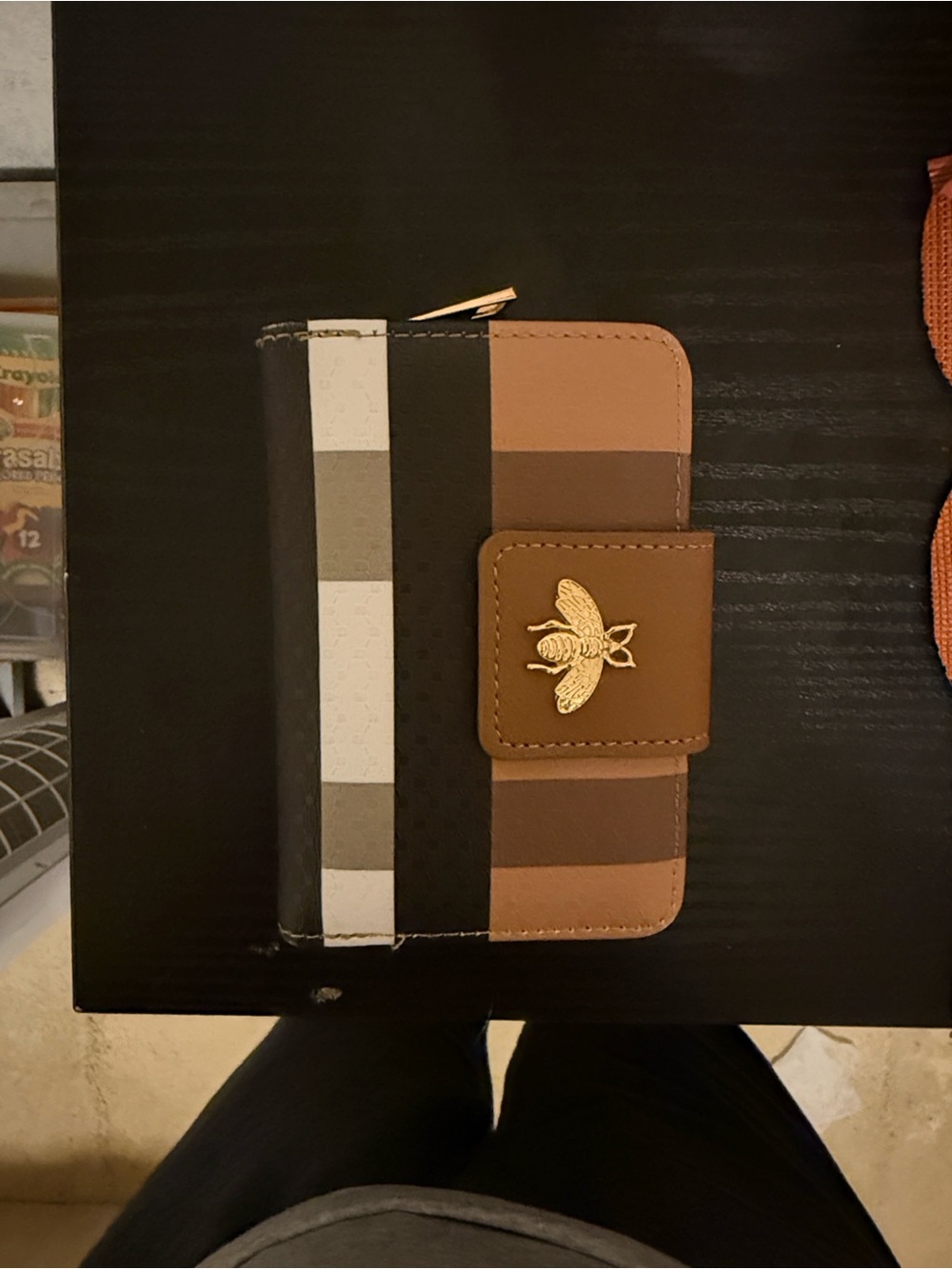 plaid wallet